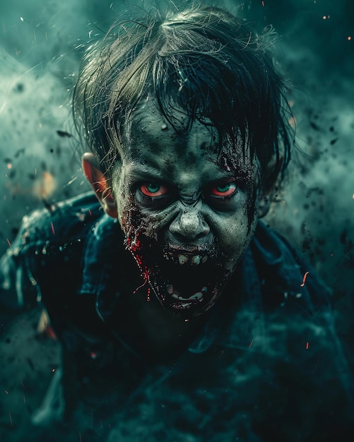 Album fotografico visivo di mostri zombie pieno di vibrazioni horror e momenti di apocalisse
