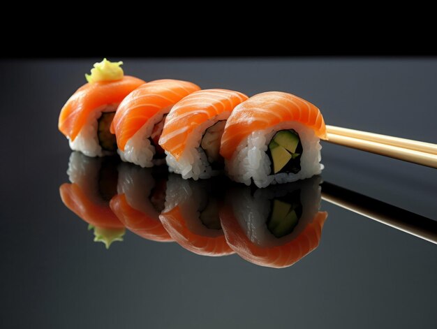 Album fotografico visivo di sushi pieno di ingredienti freschi e momenti deliziosi per gli amanti della cucina giapponese