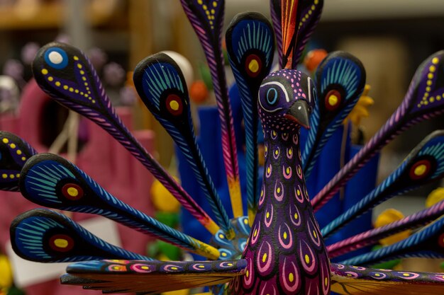 Alebrije trancelate artigianato d'arte messicana a oaxaca tradizionali giocattoli colorati dal Messico