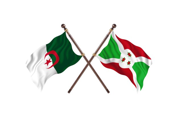 Algeria contro Burundi Two Flags