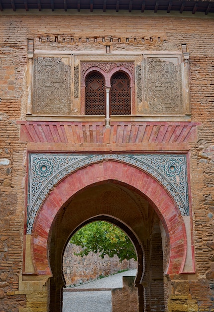 Alhambra arch Puerta del vino a Granada