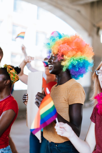 Allegro festival di gay pride e lgbt