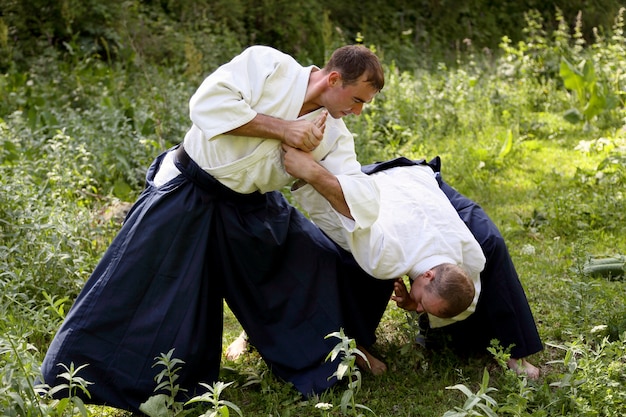 Allenamento di arti marziali Aikido