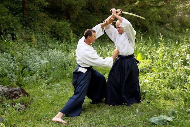 Allenamento di arti marziali Aikido