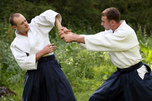 Allenamento di arti marziali Aikido