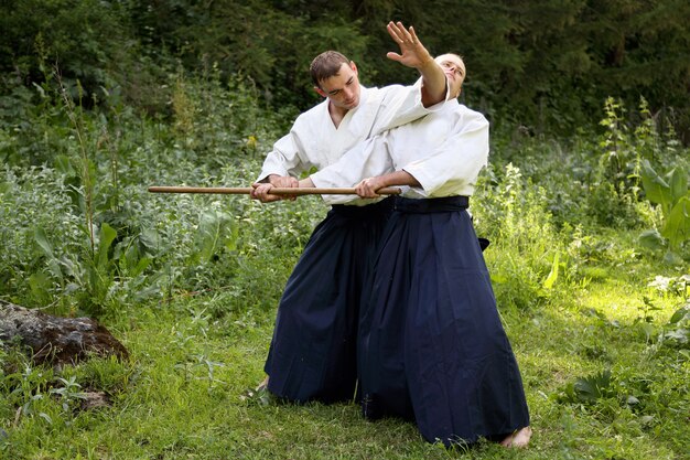 Allenamento di arti marziali Aikido