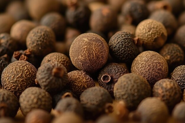 Allspice sullo sfondo da vicino