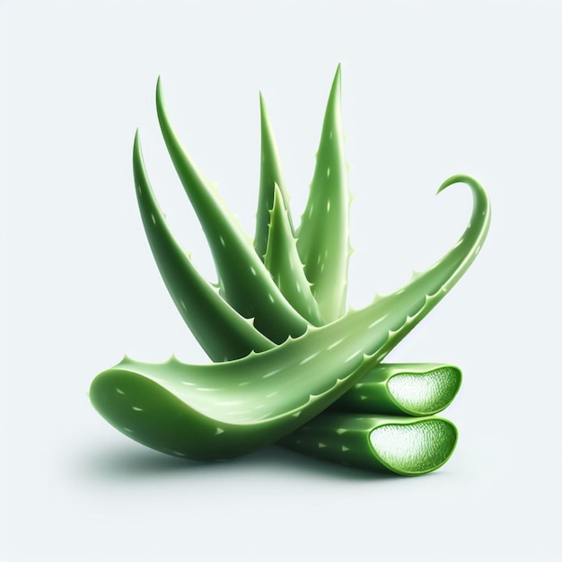 Aloe vera pura isolata sfondo trasparente immagine PNG Ai