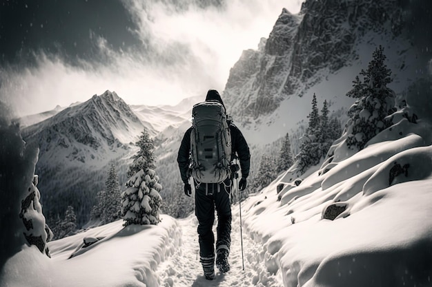 Alpinismo innevato