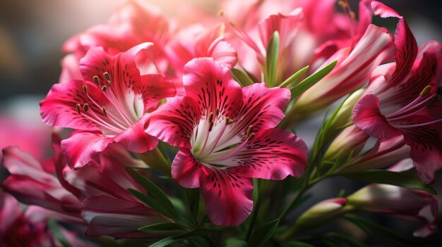 Alstroemeria da vicino