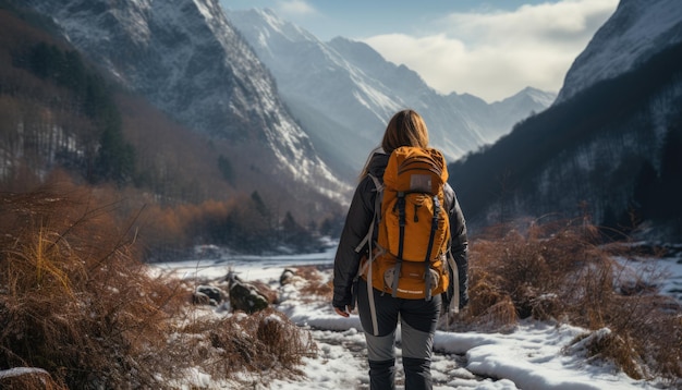 Alta qualità stock photography escursioni nella neve