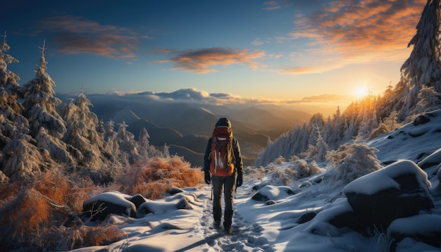 Alta qualità stock photography escursioni nella neve