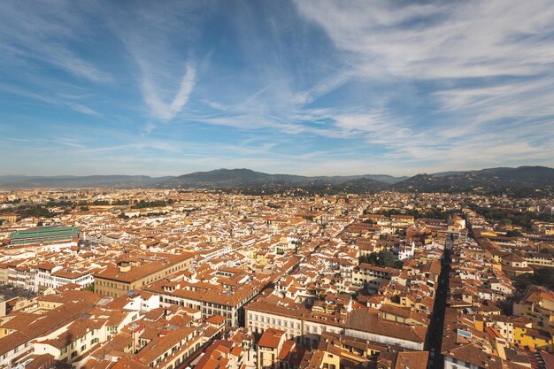 Alta vista da Firenze, Toscana, Italia.