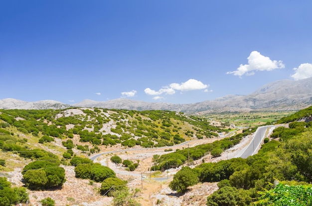 Altopiano pittoresco in Grecia sull'isola di Creta