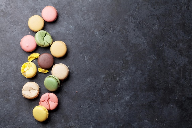 Amaretti colorati Macarons dolci