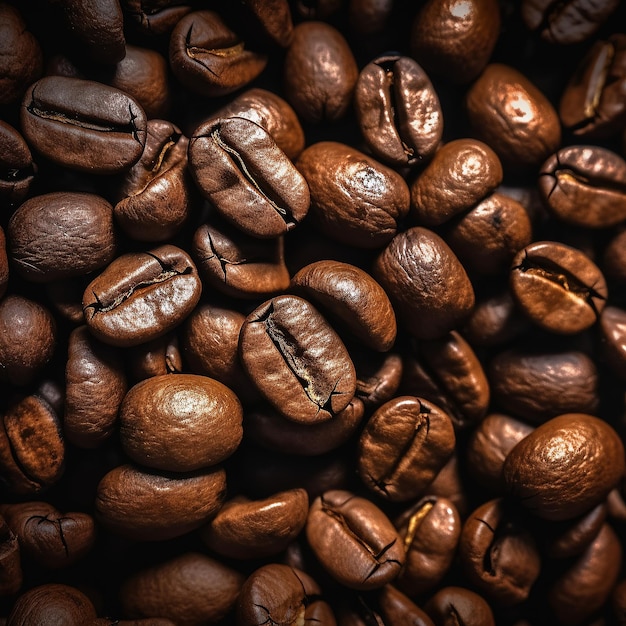 Amazing Bean Power Background pieno di caffè arrostito Awesomeness