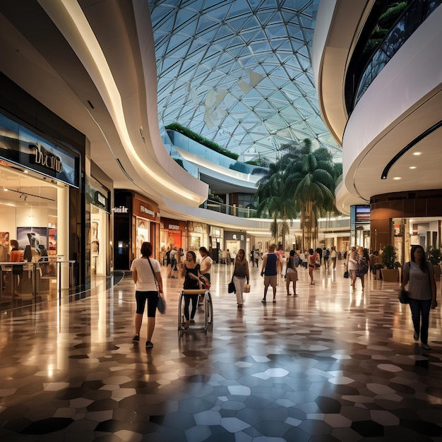 Ambiente del centro commerciale L'immagine ritrae l'ambiente vivace