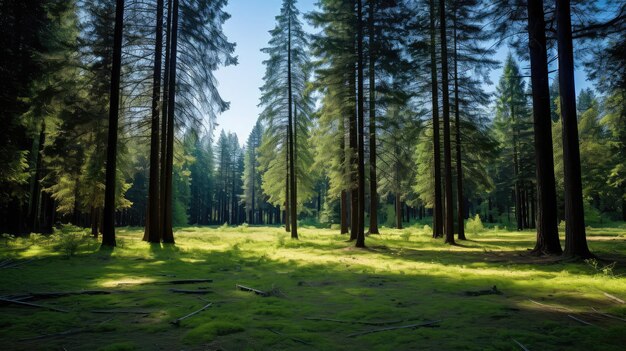 Ambiente sfondo paesaggio arboreo