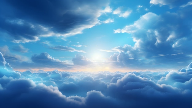 Ambiti di provenienza del cielo nuvoloso con cieli nuvolosi