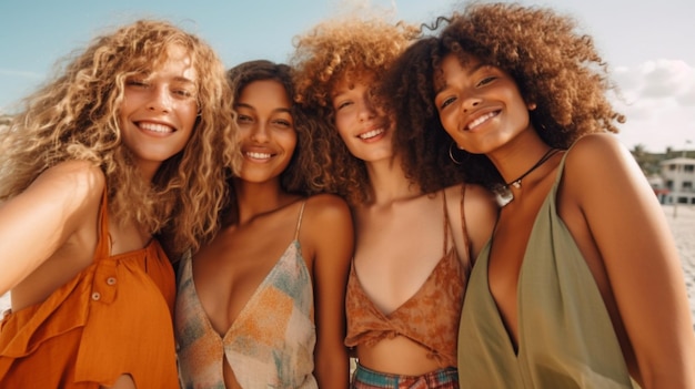 Amiche generative AI in vacanza