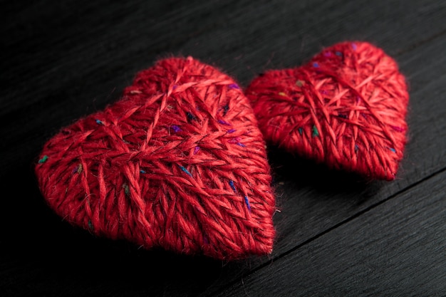 Amore sfondo con cuore rosso per biglietto di auguri di San Valentino