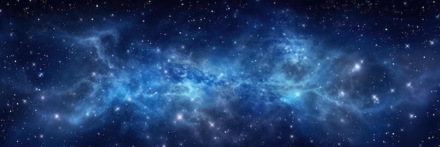 Ampia nebulosa blu cielo stellato tecnologia scifi materiale di sfondo