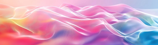 Ampio angolo Psychic Waves pastel a gradiente al neon curve sottili consistenza sfondo banner sfondo wav