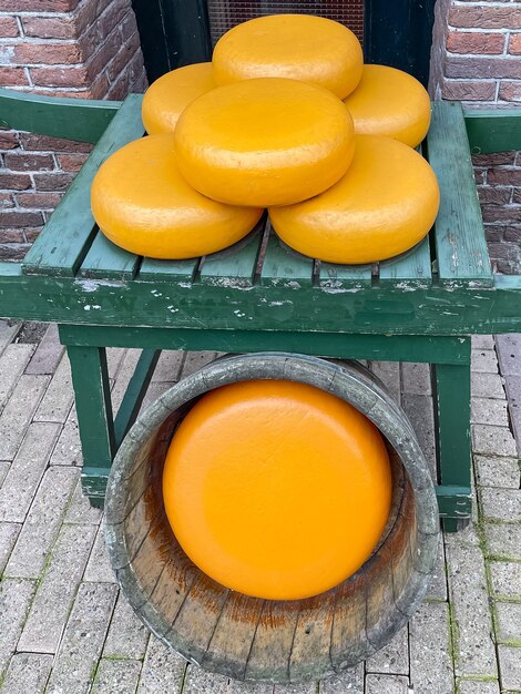 Amsterdam, Paesi Bassi, Olanda tradizionale negozio di formaggi in una strada di Amsterdam, foto verticale