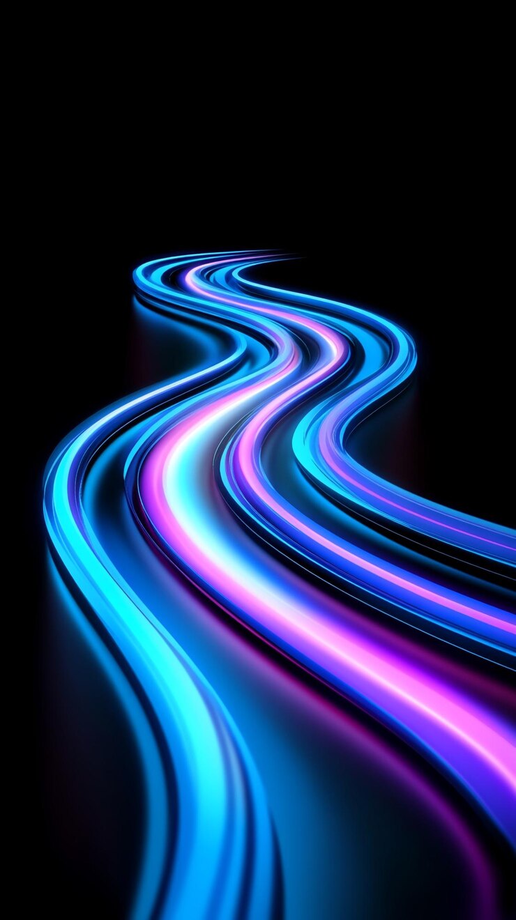 An elegant fusion of multicolored curves