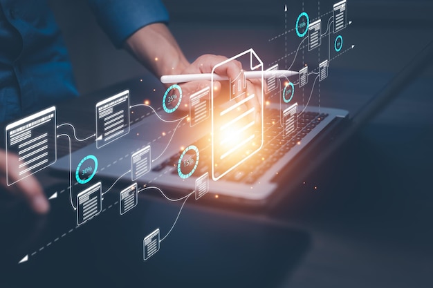 Analisi aziendale e sistemi di gestione dei dati per produrre rapporti con KPI e metriche collegate al database per la finanza tecnologica