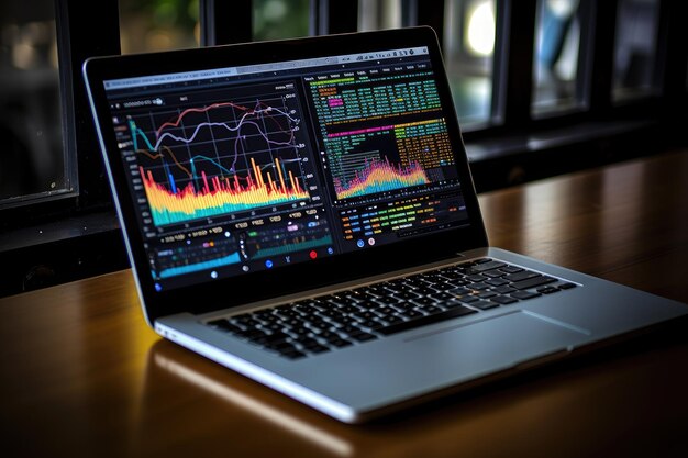 Analisi dell'esplorazione dei dati di Insights su un laptop