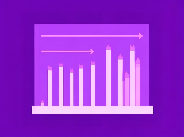 Analisi delle tendenze finanziarie Grafico a candela del business del mercato azionario