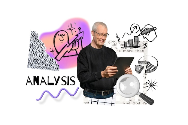 Analisi di parole png business doodle remix sfondo trasparente