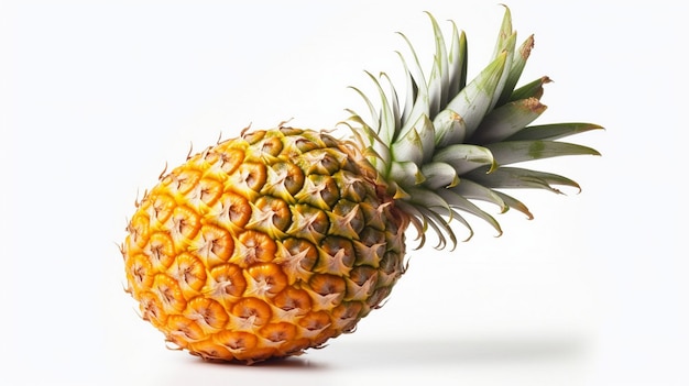 ananas isolato su sfondo bianco