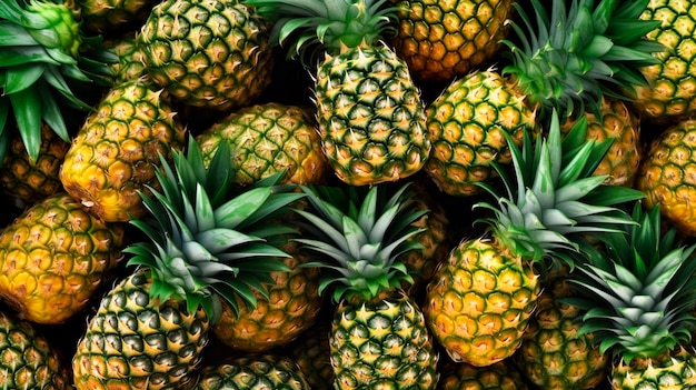 Ananas molto background IA generativa