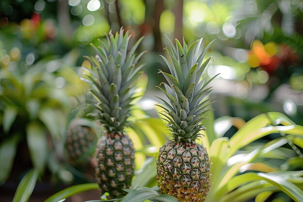 Ananas nel giardino