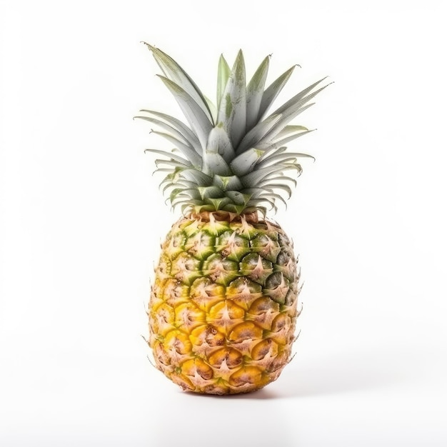 ananas su sfondo bianco