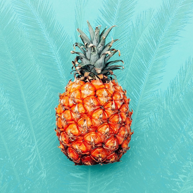 Ananas tropicale. Arte dal design minimale