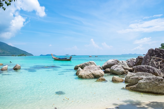 Andaman cristallo mare spiaggia di sabbia bianca