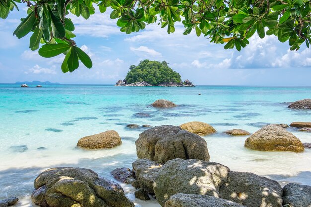 Andaman cristallo mare spiaggia di sabbia bianca