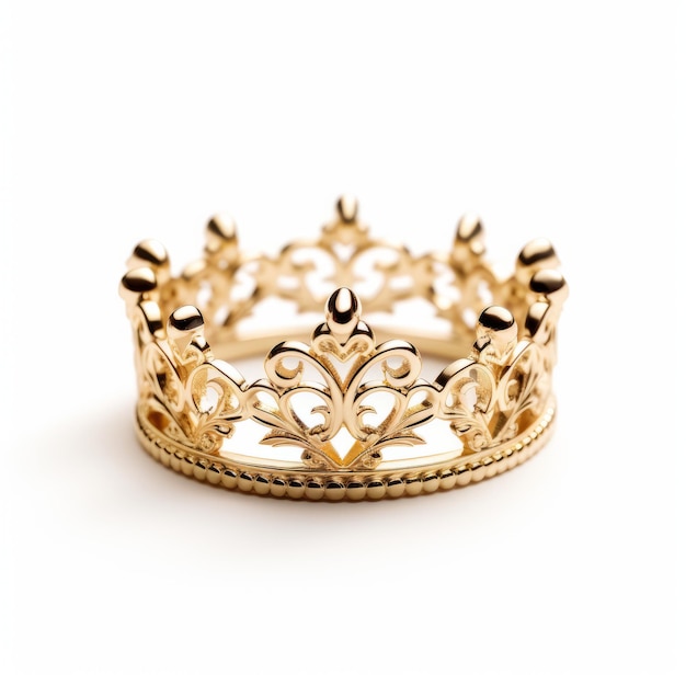 Anello di corona d'oro da 18 carati Disegno giocoso ispirato da Matthias Haker