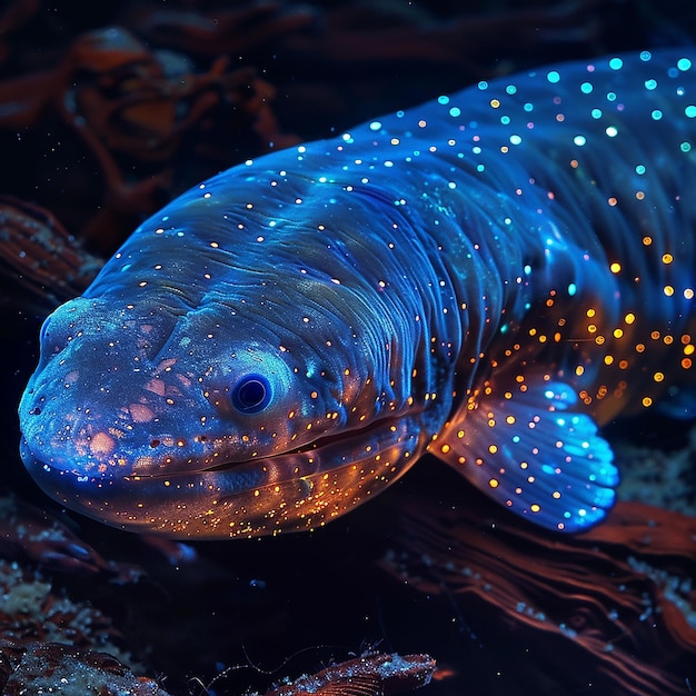 Angola monstro marino bioluminescente