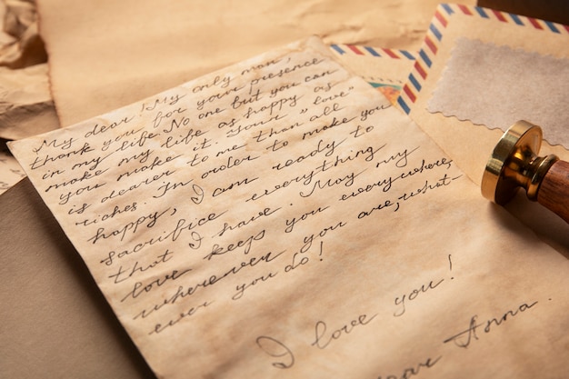 Angolo altobella lettera d'amore