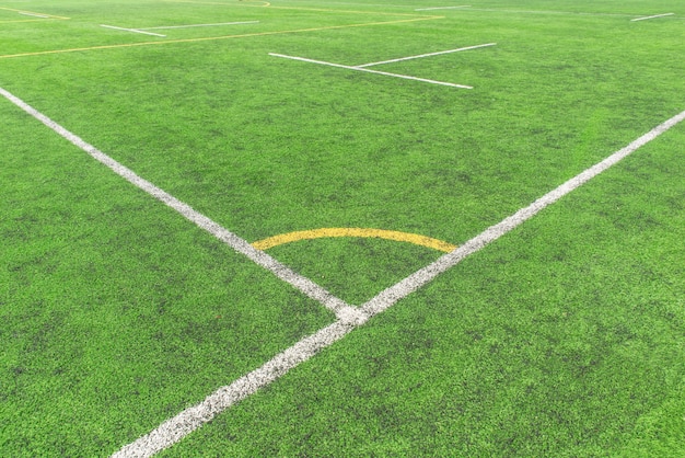 Angolo di un campo da calcio