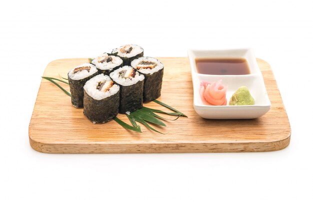 anguilla maki sushi- stile cibo giapponese