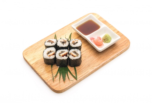 anguilla maki sushi- stile cibo giapponese