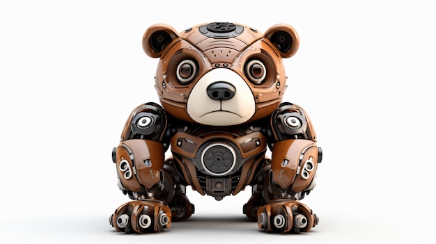Animale robotico divertente del robot dell'orso bruno