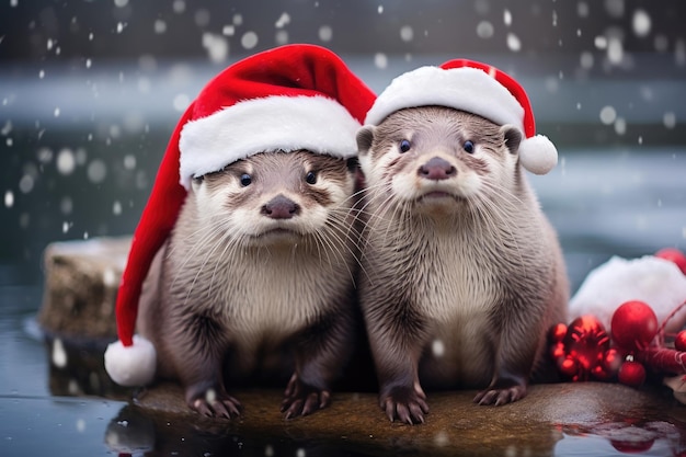 Animali divertenti di Natale