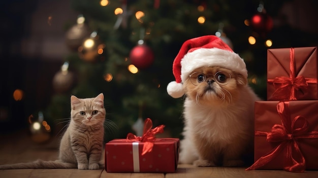 Animali divertenti per Natale