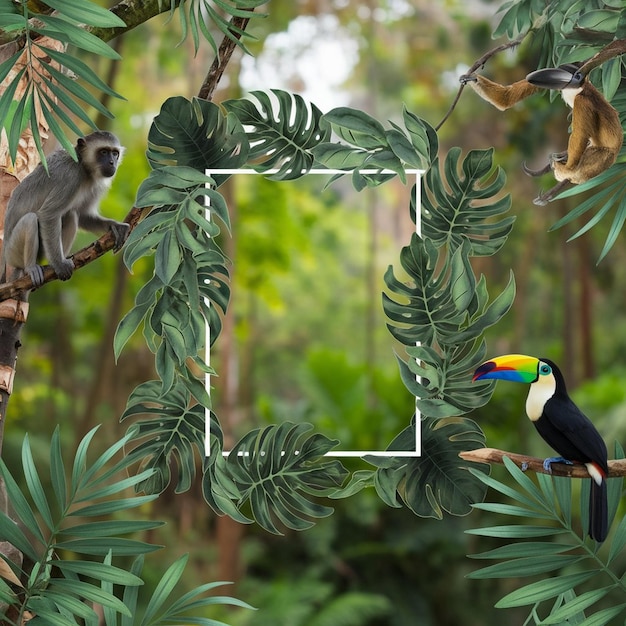 Animali selvatici della foresta pluviale